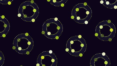 Blue-circle-pattern-on-black-background-versatile-design-element-for-websites-and-product-labels