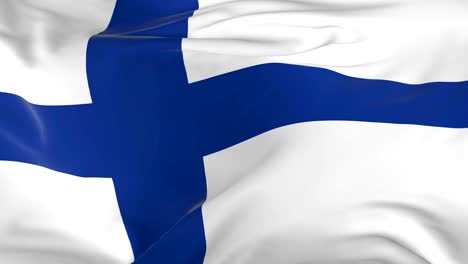 waving  looped flag as  background finland