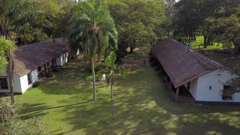 wetlands of northeast argentina shooted with drone