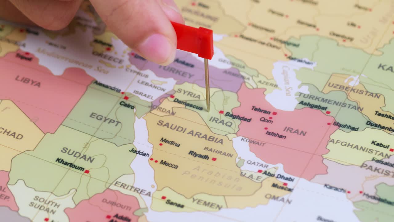 Delve into the complex geopolitical landscape of the Middle East through detailed map exploration