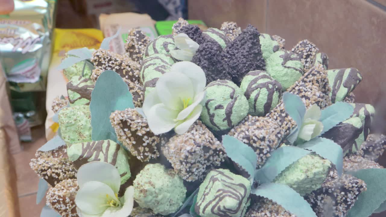 pastel de diseño de colores hermosos cocinando yogur de forma dulce