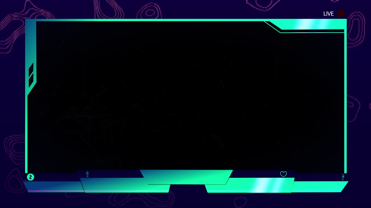 Animation of network of connections on live video feed interface with black background