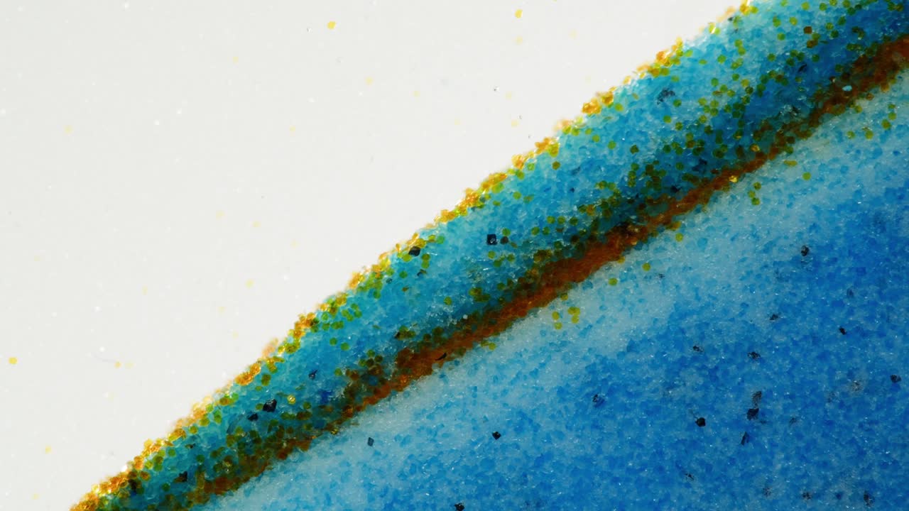 Colorful Sand Grains Arrangement