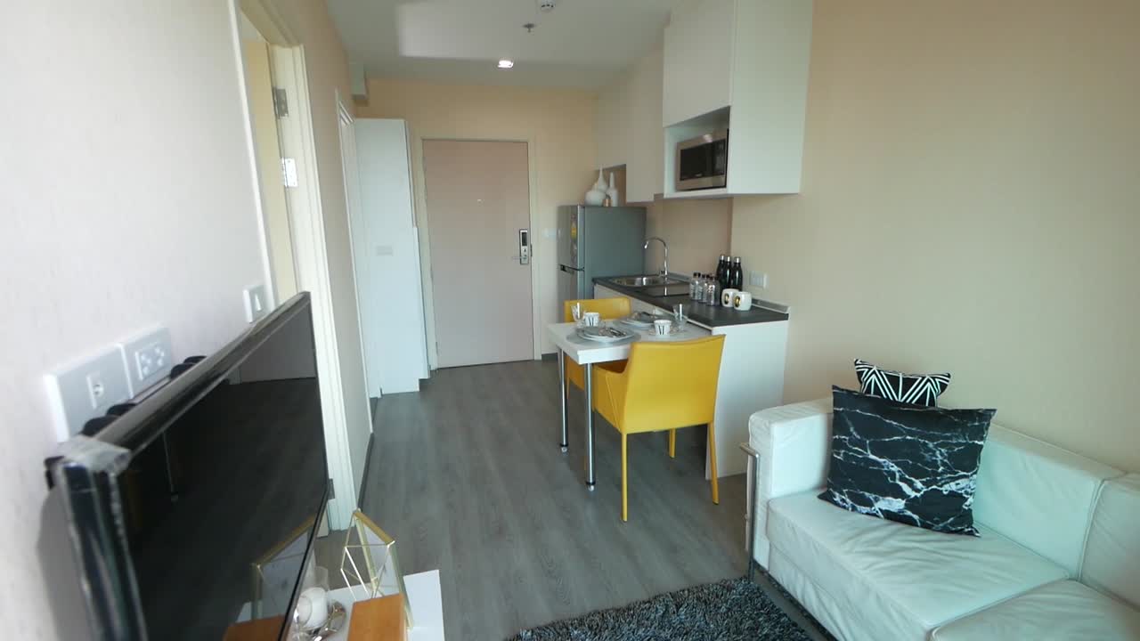 Modern Apartment Decoration Walkthrough from the Dining Area to the Living Area