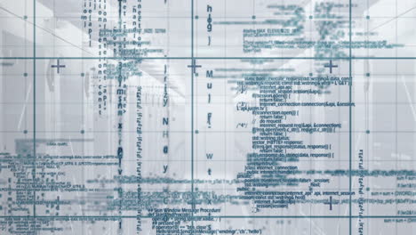 animación del procesamiento de datos a través de servidores