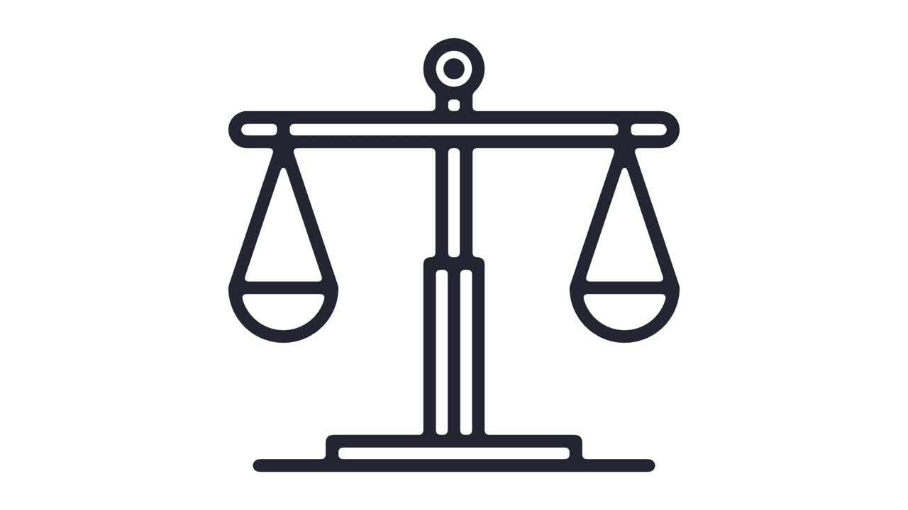 알파와 함께 정의 시스템 라인 아이콘 애니메이션