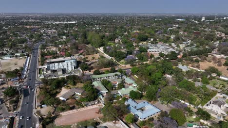 aerial view of lusaka. the capital of zambia.