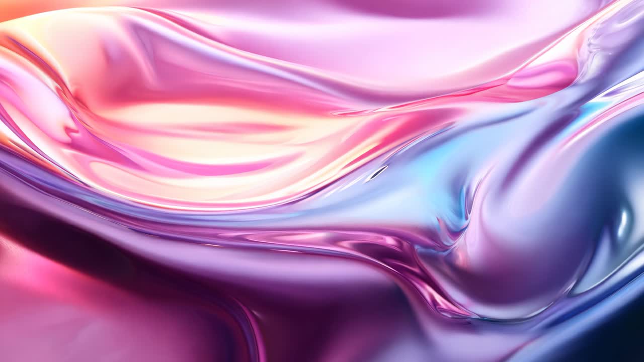 A colorful, flowing wave of paint with a purple and pink hue. The image is abstract and has a dreamy, ethereal quality to it