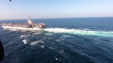 aerial of us navy ships and aircraft carriers of the john c stennis carrier strike group 1