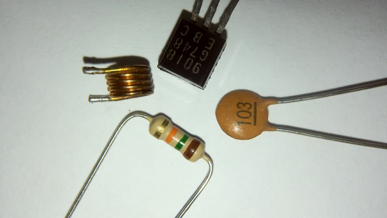 un macro de las piezas electrónicas giratorias.