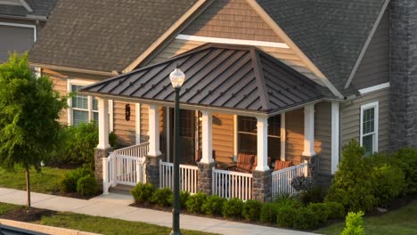 Morning-aerial-view-of-a-house-patio-in-USA