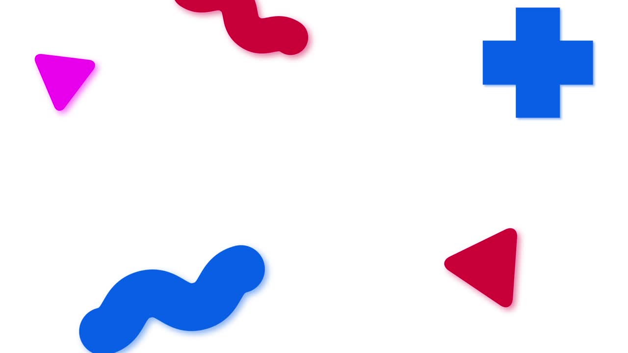 colores modernos formas geométricas animación. fondo de gradiente sin costuras para el bucle pl