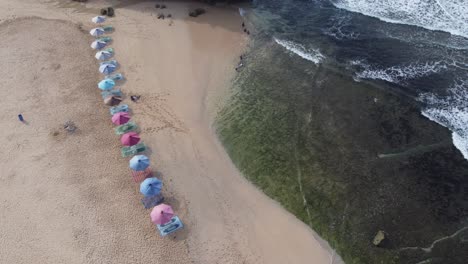 Top-view-of-beautiful-tropical-beach