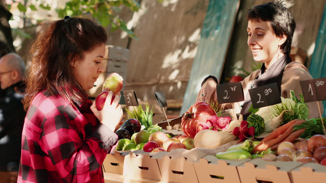 Shopping for Fresh Produce at the Farmers Market