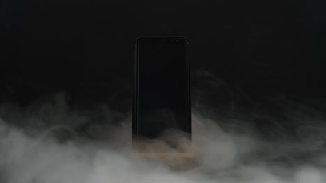 phone smoke black background