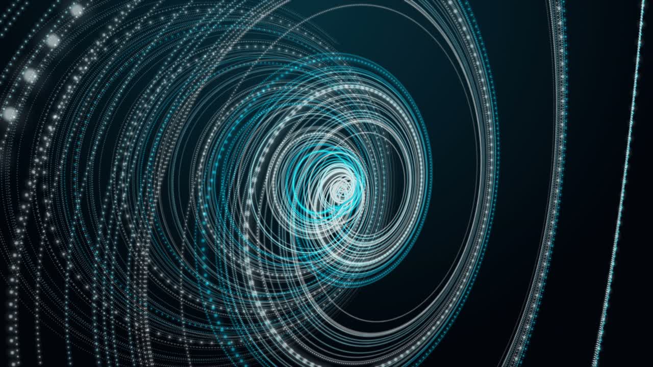 천천히 움직이는 입자 줄무 파동 물체, 4096x2304 루프