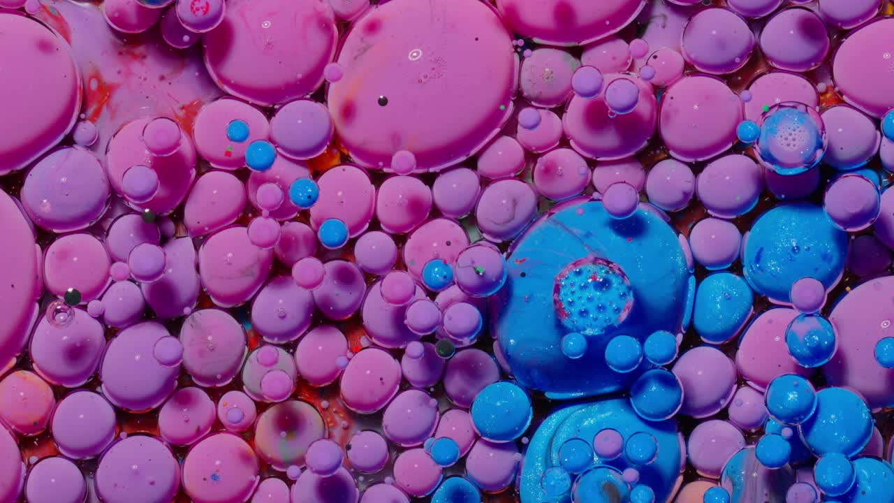 Abstract Colorful Liquid Art