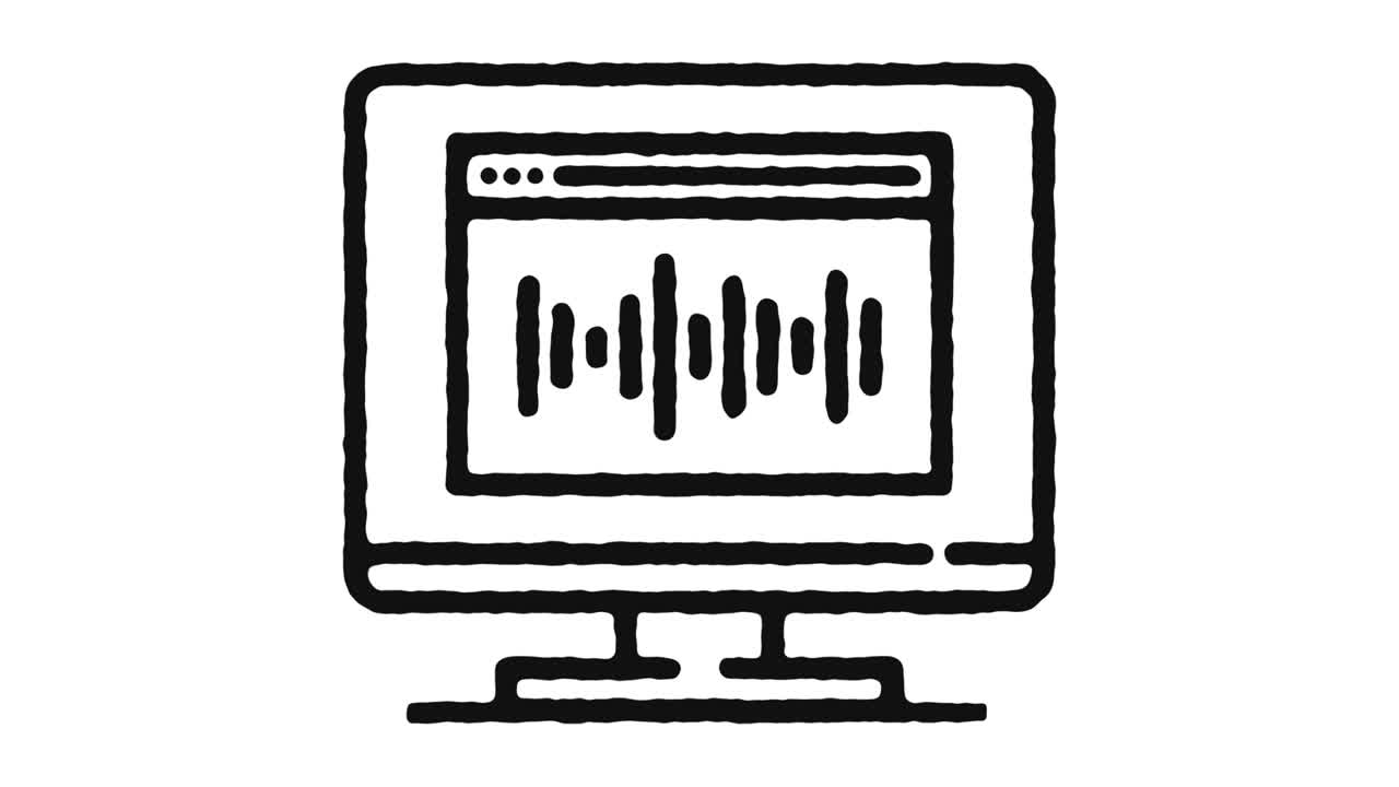 빅 데이터 아이콘 애니메이션 영상 및 알파 채널