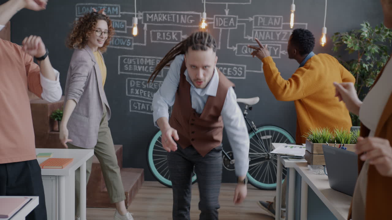 Happy Office Team Celebrating