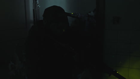 nighttime security operation