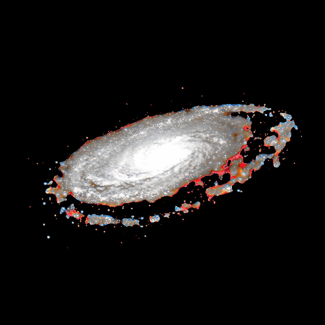 Galassia a spirale nello spazio profondo