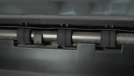 printer exit roller closeup view