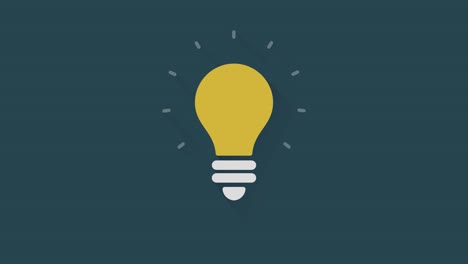animated light bulb icon