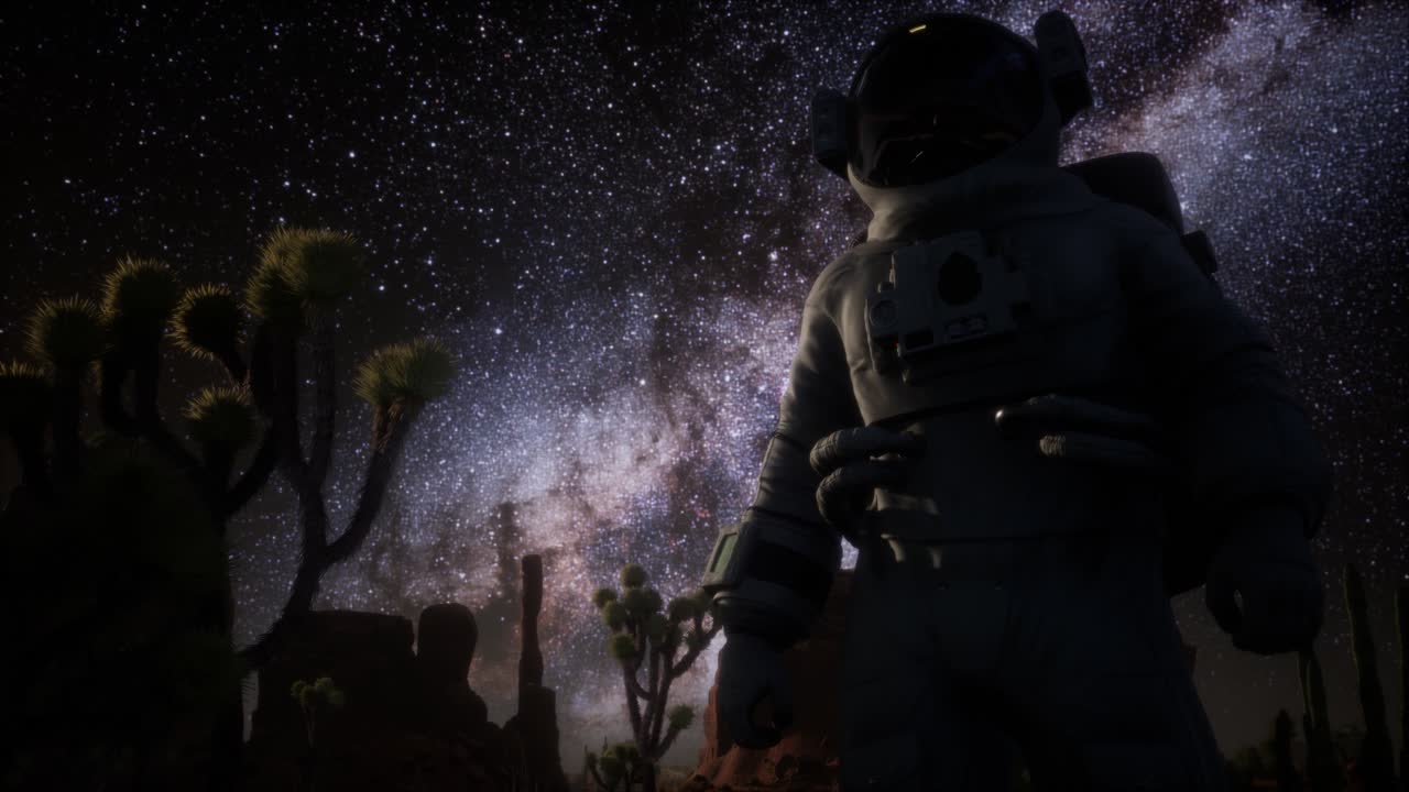 죽음의 계곡에서 우주비행사와 별의 은하계 형성