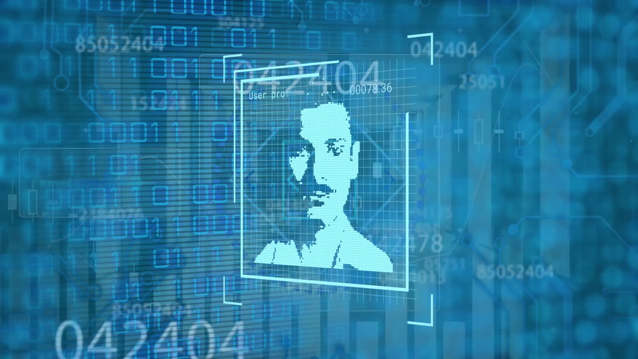Animation of digital interface over data processing