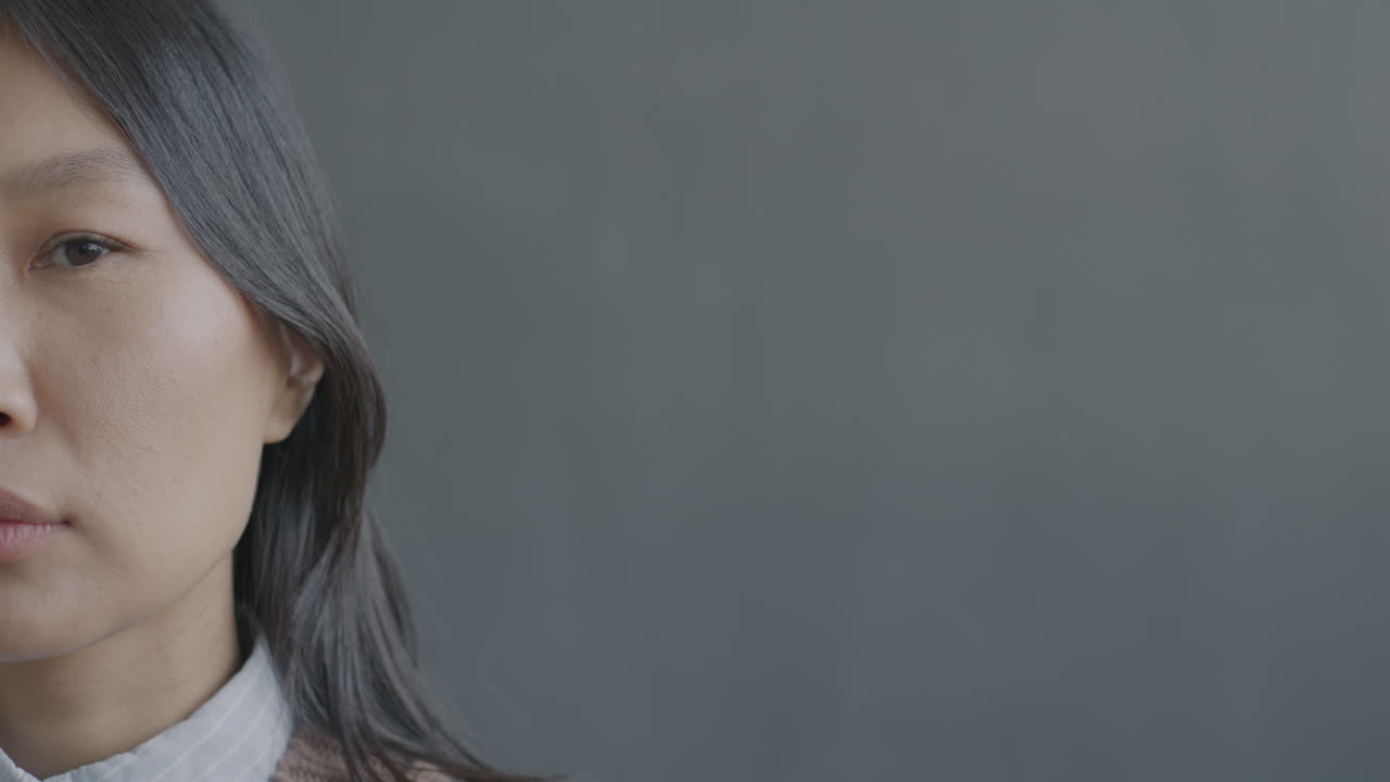 여자 의 클로즈업