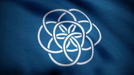 united nations flag, close-up