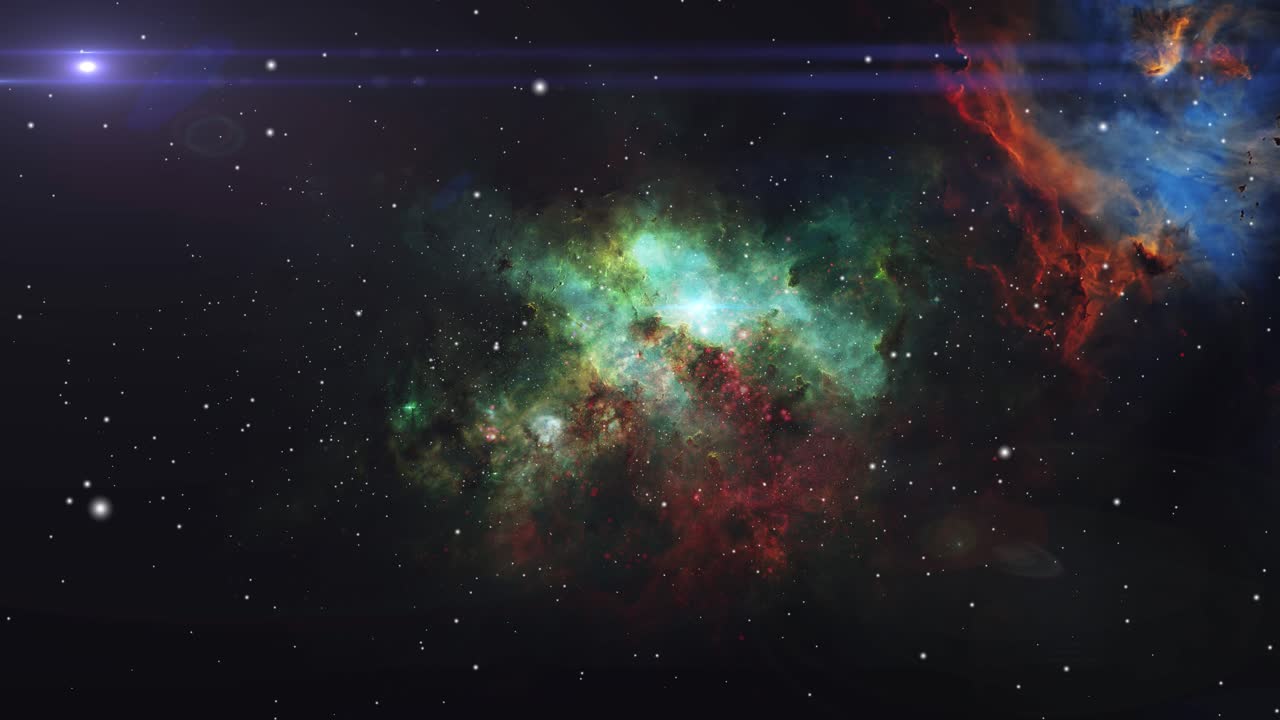 fondo de nebulosa en el espacio 4k