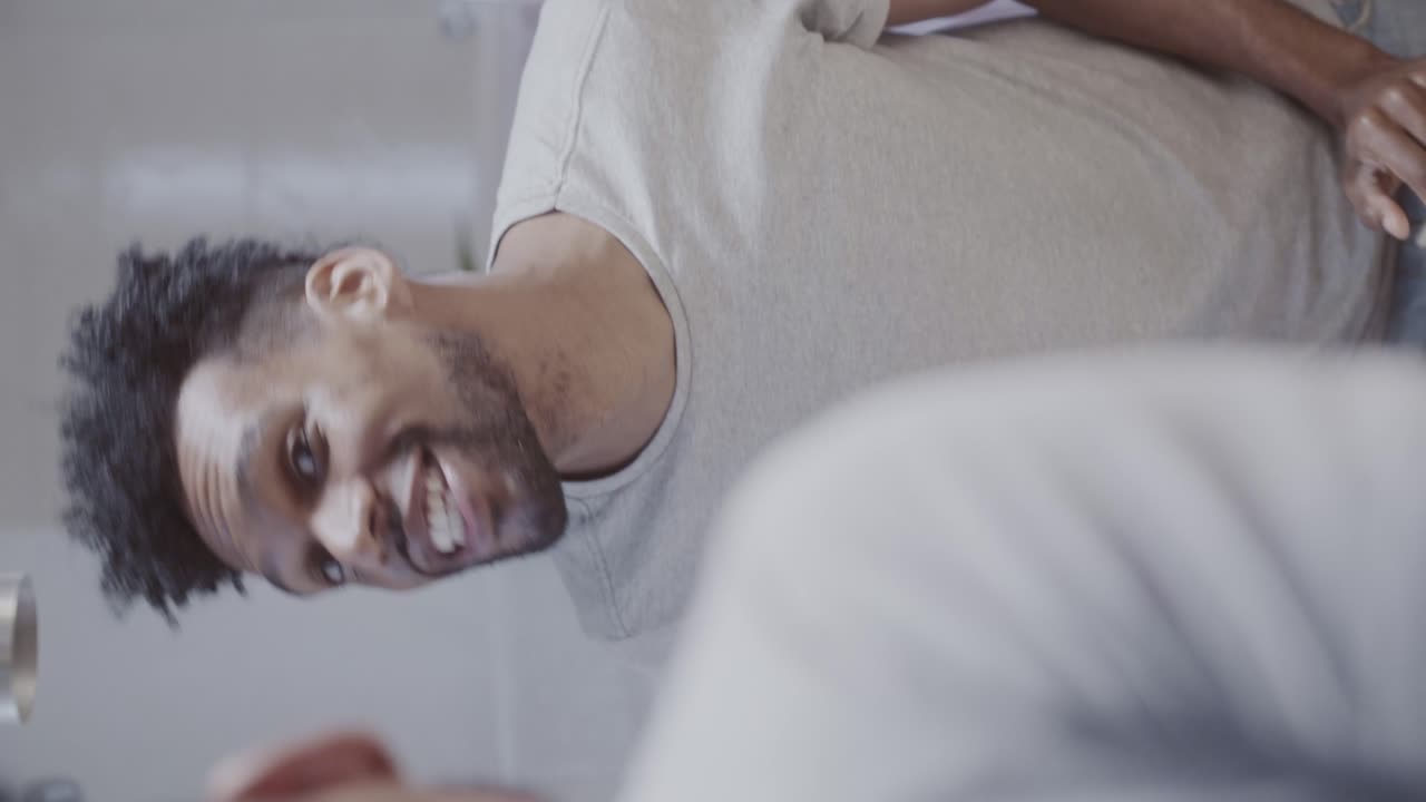 Man's facial expressions and reactions