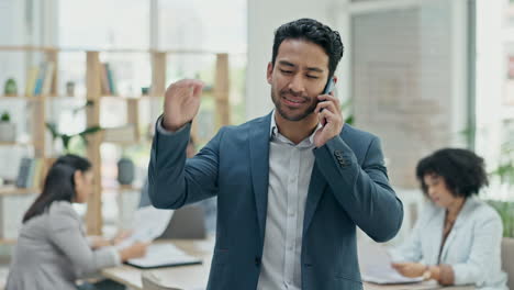 Businessman,-phone-call-and-conversation