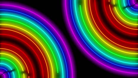 neon line illumination animation motion graphics