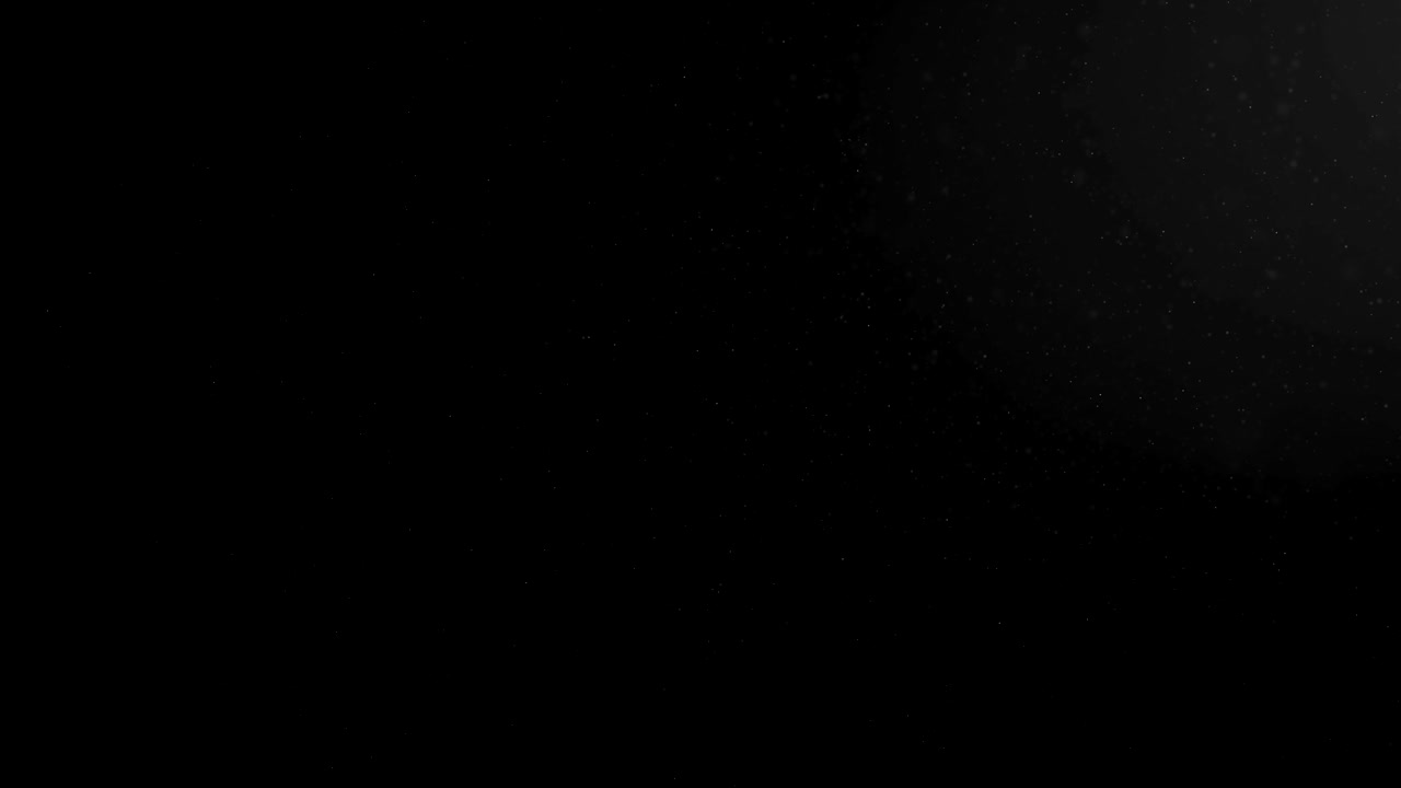 Loop glittering floating organic dust particles background