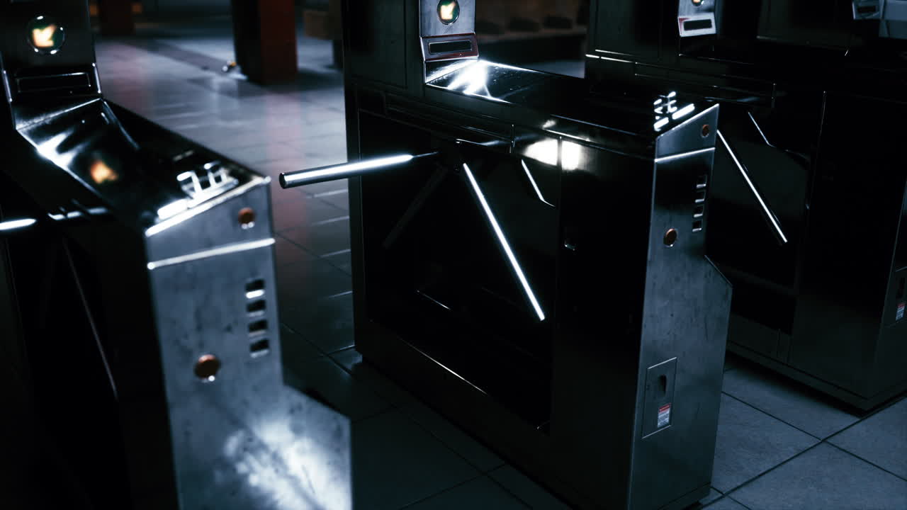 코로나19 전염병 기간 동안 비어있는 기차역