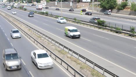 vista del tráfico urbano