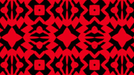 fondo de patrón sin costuras geométrico rojo abstracto. rayas abstractas bucle de caleidoscopio. rápido psicodélico colorido kaleidoscopio vj fondo. discoteca fondo abstracto. efecto caleidoscope
