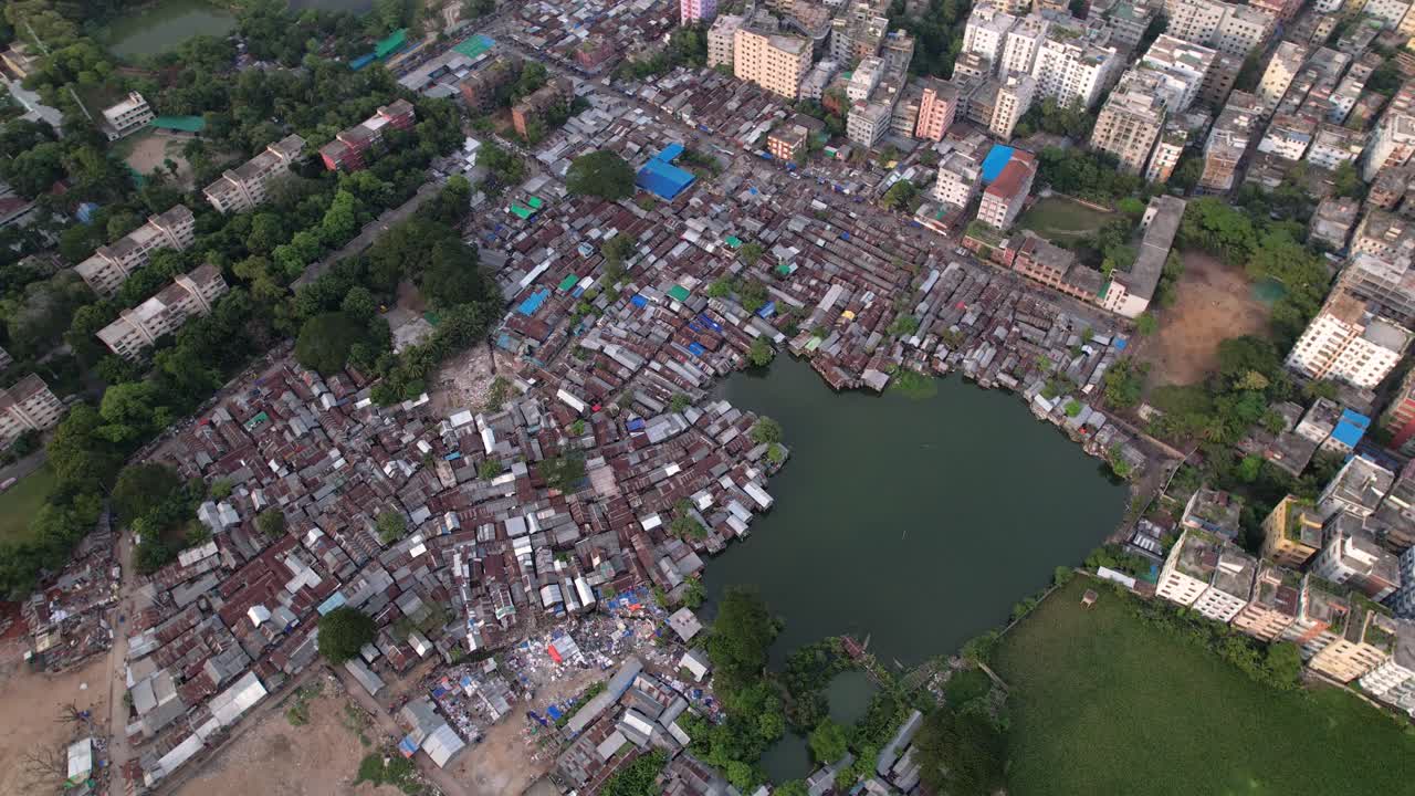 Slum within City Residential Area
