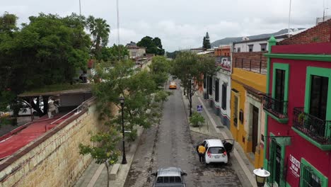 vista aerea de una calle en oaxaca