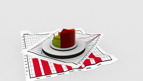 animation about statistic with empty frame