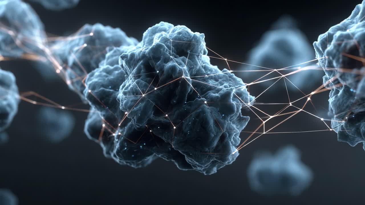Exploring the Intricate Connections of Molecular Structures: A Deep Dive Into the Futuristic Visualization of Networked Particles and Their Complex Interactions