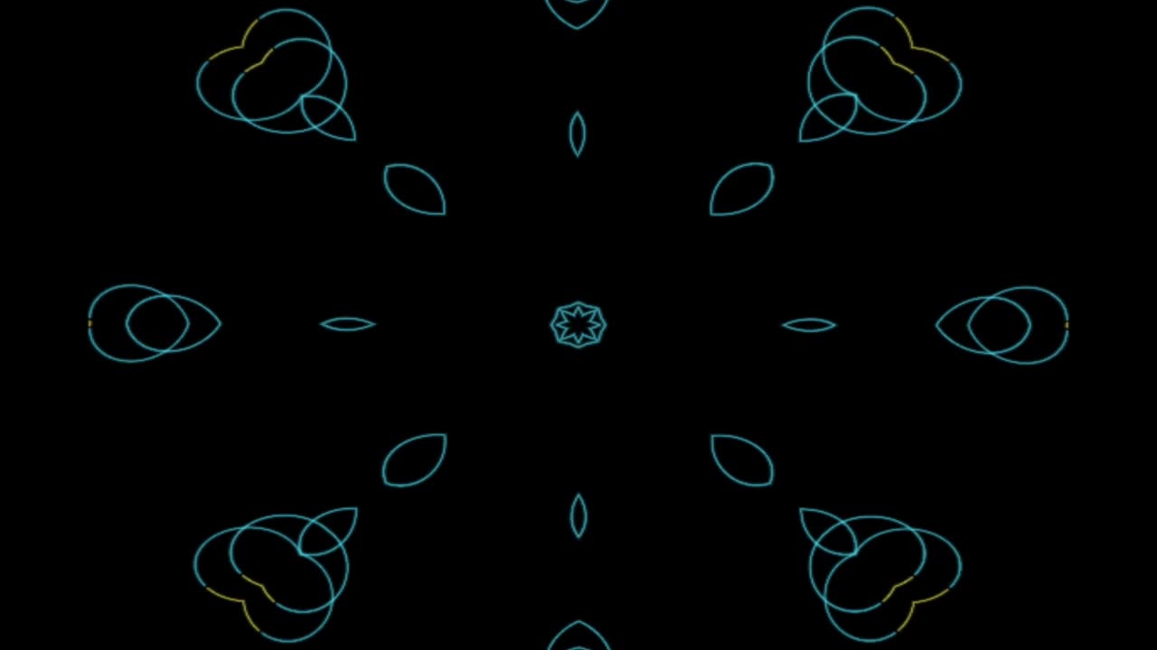 colorido kaleidoscopio patrón de línea gráfica fondo de movimiento.