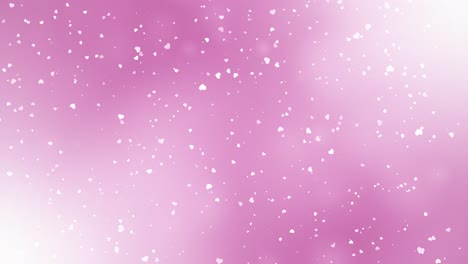 4k valentines day pink red animation hearts greeting love hearts festive of bokeh sparkles hearts