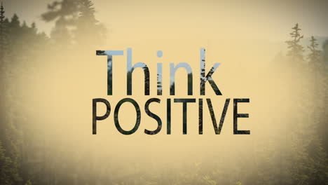 digital composite video of think positive