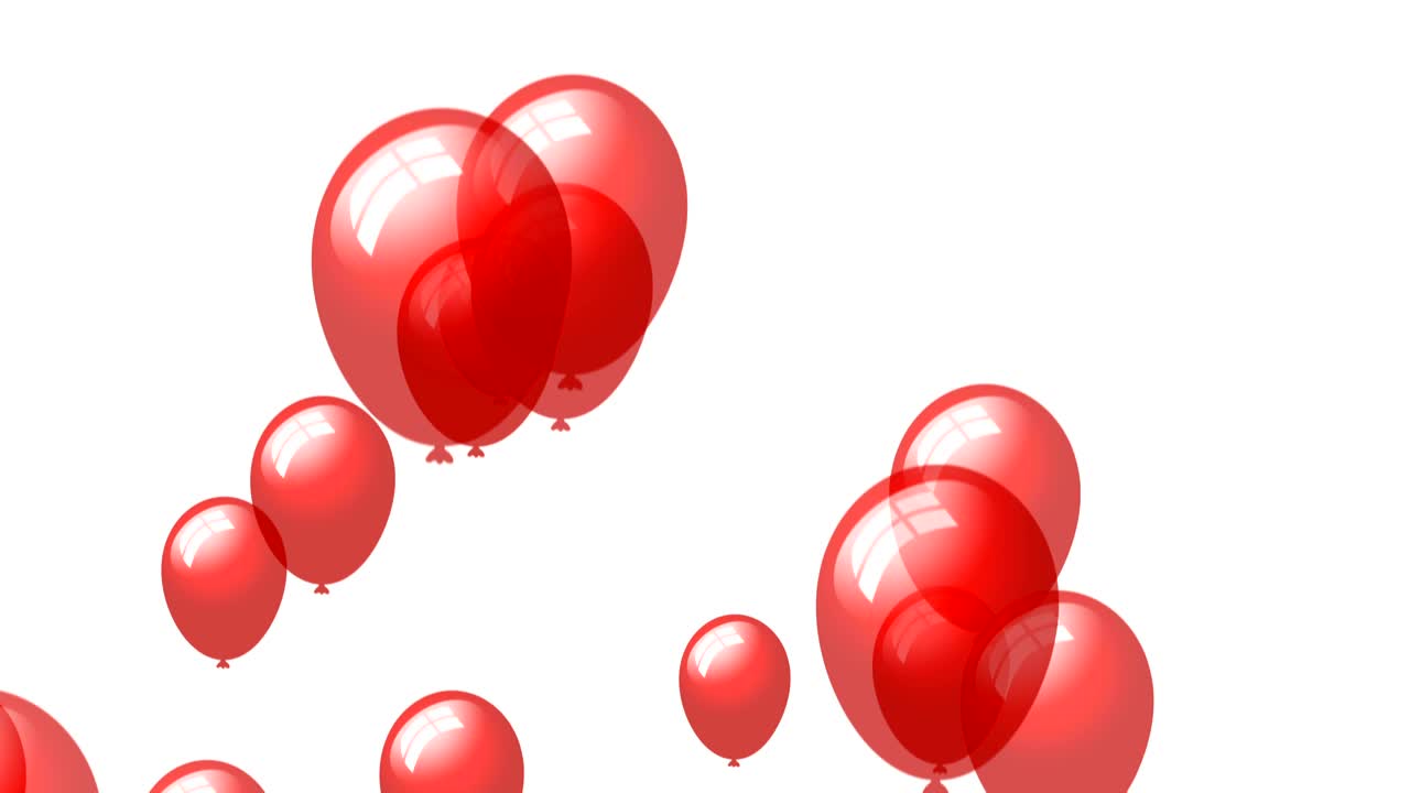 Globos de fiesta, versión en bucle