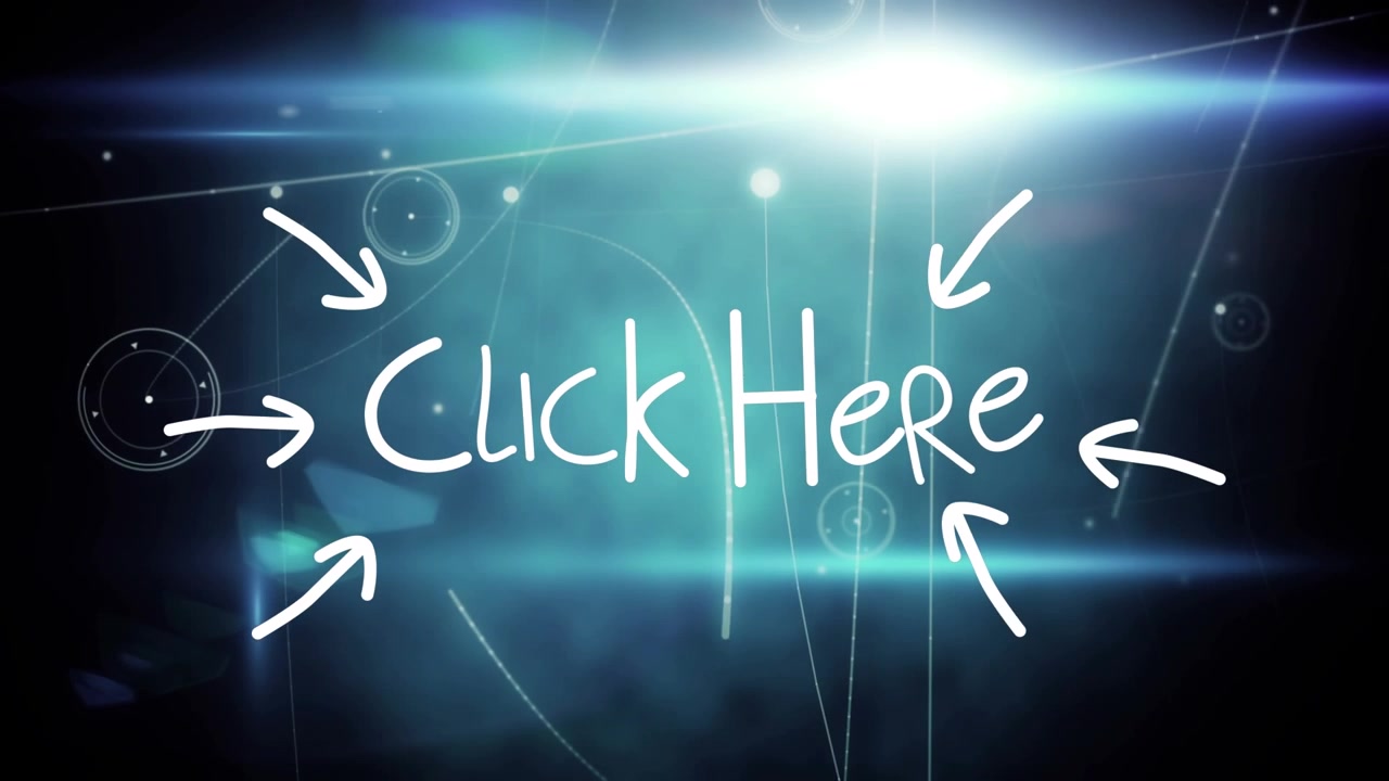 Animation of clock here over connections on green and black background