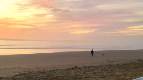 tropical sea sunset and waves on exotic beach