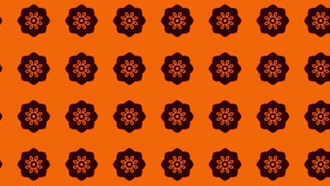 gorgeous seamless pattern orange and black in sliding motion